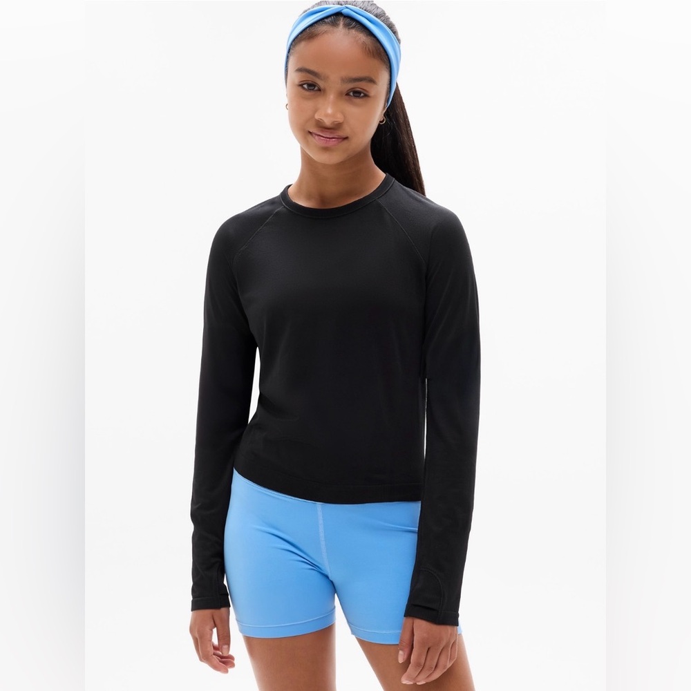Athleta Power Up Sport Length Top - Black